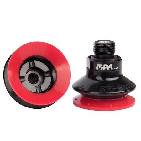 Fipa Bellows vacuum cup diam. 37 mm, Varioflex 30 Degrees/60 Degrees, fitting G1/4-male 22.037.258.16